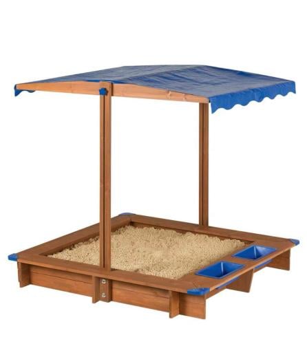 حوض رمل خشبي