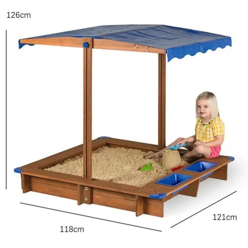 حوض رمل خشبي