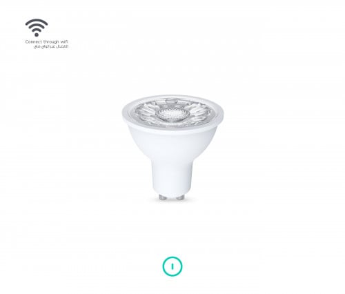 لمبة GU10 ذكية 345 لومين درجة لون الاضاءة 6500K-18...