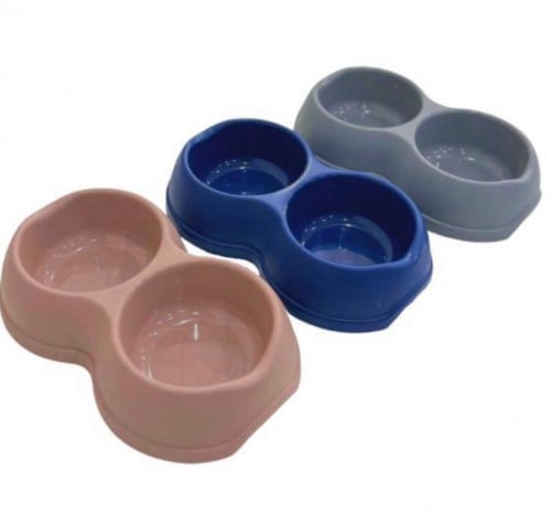 وعاء للاكل و الشرب مزدوج | الوان متعددة