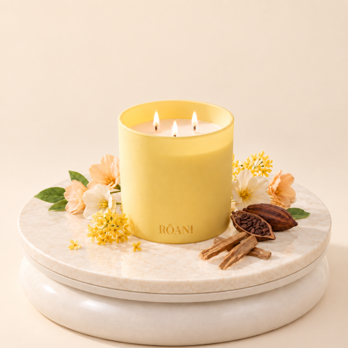 Sandalwood, Cocoa, Jasmine Candle | Sola