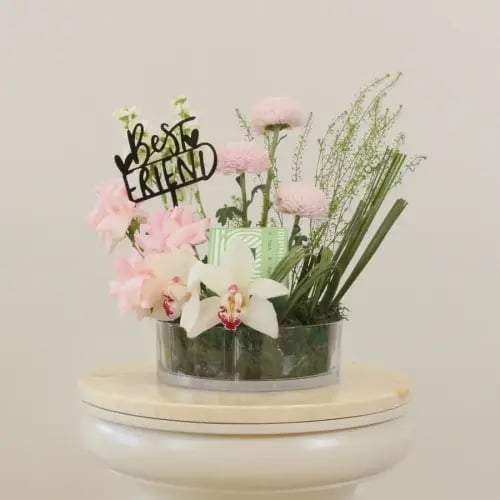 Friendship bouquet with chocolate