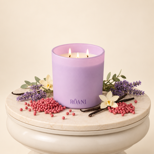 Pink pepper, lavender, musk, vanilla candle | Sovi...