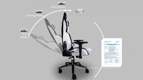 1ST PLAYER GAMING CHAIR FK2 BLUE/WHITE