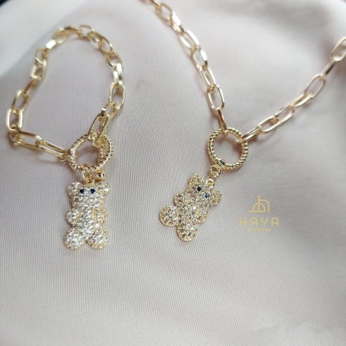 اساور مطلية ومزينة زريكون