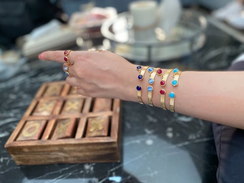 طقم (اسوارة + خاتم) مطليين ومرنين