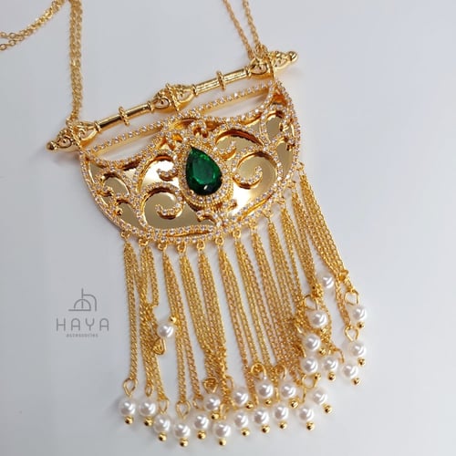 طقم (سلسال + حلق) مطليين