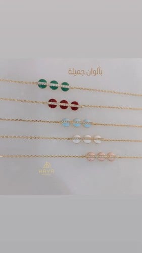 اساور مطلية ومزينة بالزريكون