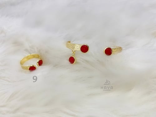 طقم (اسوارة + خاتم) مطليين ومرنين