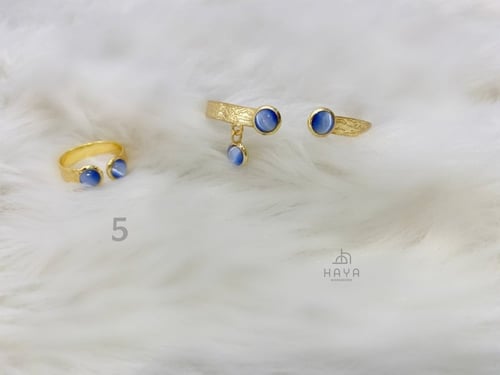 طقم (اسوارة + خاتم) مطليين ومرنين