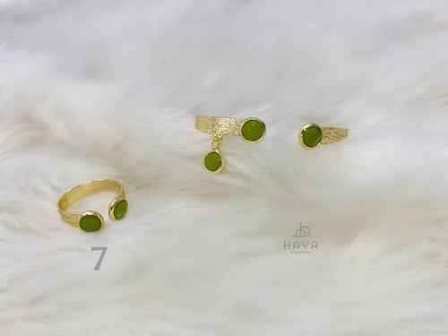 طقم (اسوارة + خاتم) مطليين ومرنين