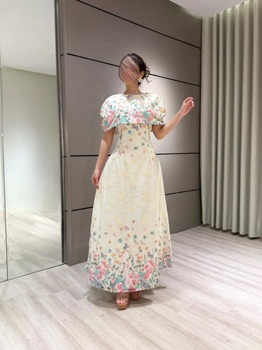 فستان قطعتين مشجر