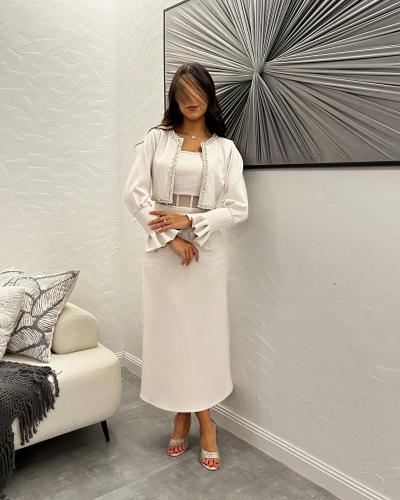 فستان قطعتين بقصه مميزة