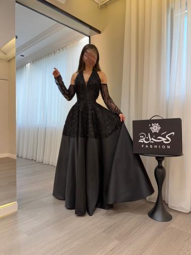 Black evening dress