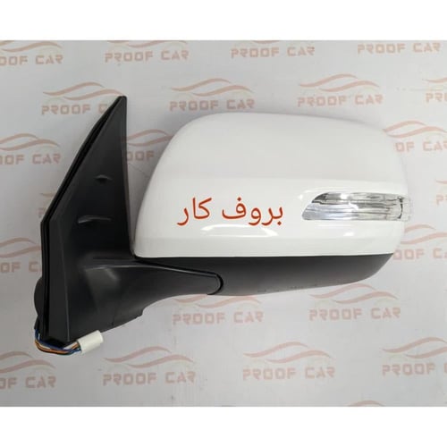 مراية لاندكروزر 2012-2015 فليشر ابيض يسار