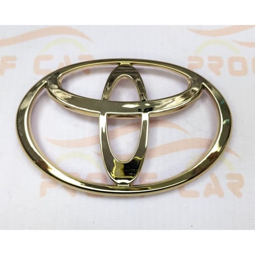 علامة تويوتا ذهبي لاندكروزر 98 - 2007 خلفية لكزس ك...