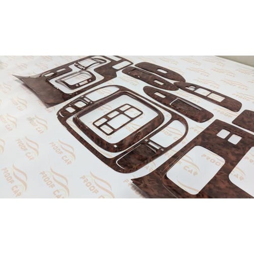 تخشيبة لاندكروزر 98 الى 2002 خشبي غامق لصق