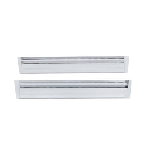 جلدة باب شاص ربع ابيض مع النيكل