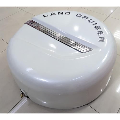 غطاء اسبير لاندكروزر 2008 - 2015 ابيض لولي