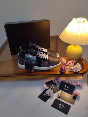 AIR JORDAN 1 LOW SE CRAFT GS 'INSIDE OUT - BLACK'