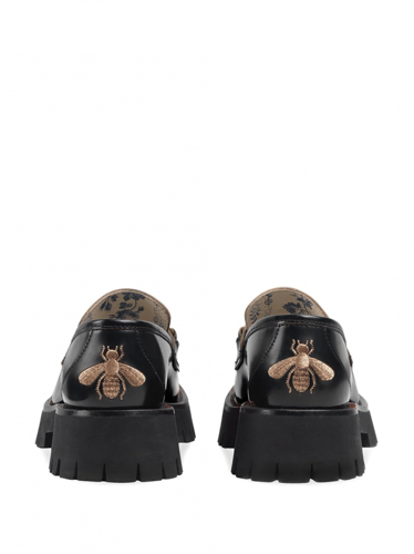 Gucci Leather lug sole loafers