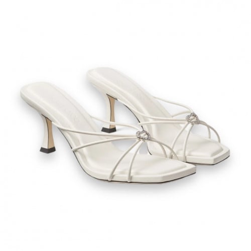 Indiya Mule 70 Nappa Leather Mules with Crystal He...