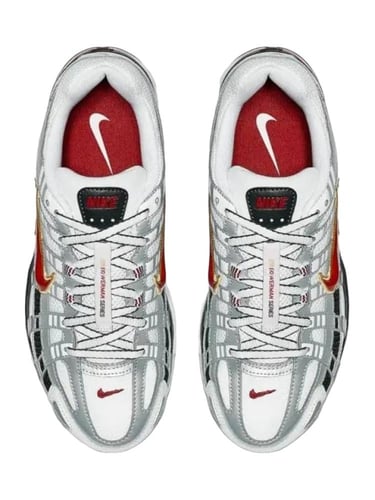 P 6000 LOW TOP SNEAKERS METALLIC VARSITY RED