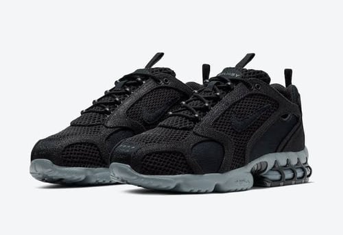 STUSSY X AIR ZOOM SPIRIDON CAGED 2 'BLACK COOL GRE...