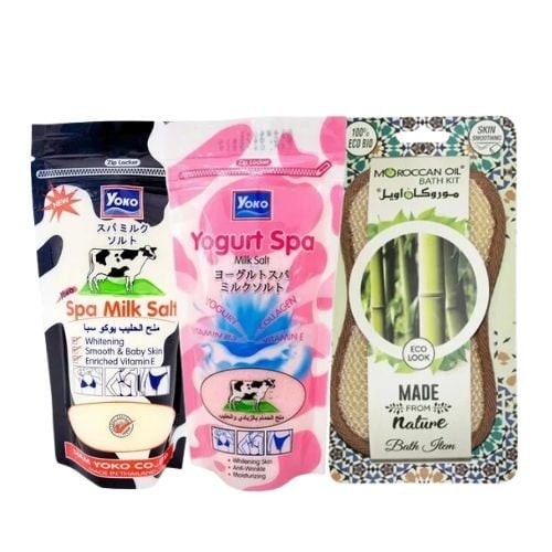 مجموعة الاستحمام من يوكو وليفة موركان اويل - 3قطع