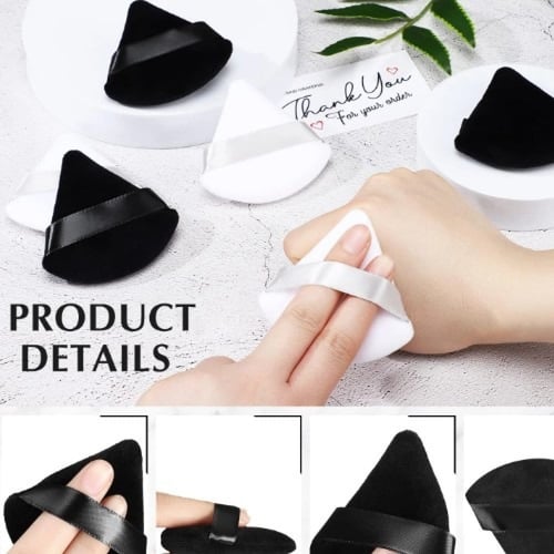 طقم اسفنجات قلوب مخملية ناعمة- قطعتين