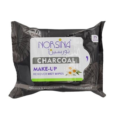 مناديل مزيلة للمكياج بالفحم بالبابونج من نورسين -...