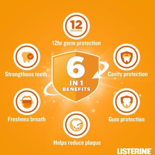 غسول فم بالفلوريد مسواك من ليسترين - 250 مل