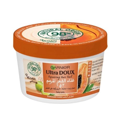ألترا دو غذاء الشعر المنعم 3 في 1 بالبابايا والأمل...