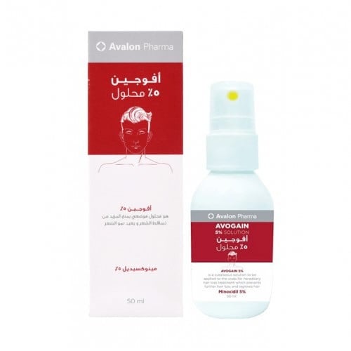 افوجين 5% محلول بخاخ يحفز نمو الشعر ويمنع تساقطه م...