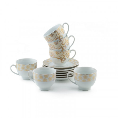 طقم 6 أكواب شاي بورسلين