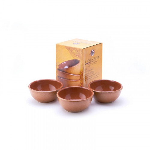 زبدية فخار أسباني طقم 3 حبات