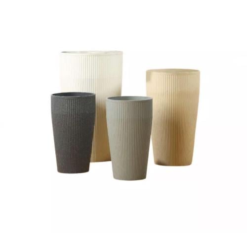 Heavy plastic Chinese cylindrical long basin