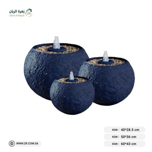 نافورة كروية مودرن لون كحلي