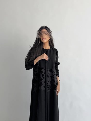 95# كريب اندونيسي قصة نص كلوش مع تدخيلات شيفون مخم...