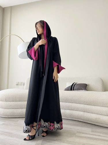 #38 قماش كتان قصة A مع كلفة تطريز