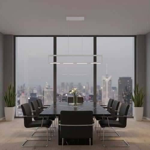 علاقي لينير بار مستطيل أبيض P0147