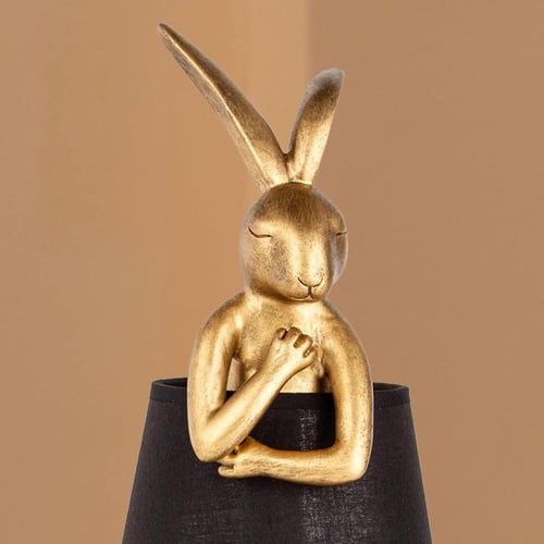 أباجورة أرنب ذهبي متكتف E27