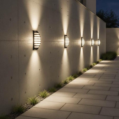 جداري خارجي أسود مقطع ليد ايبستار - B2776