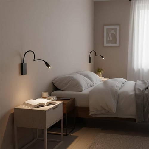 كشاف قراءة أسود مع منفذ W33010 - USB