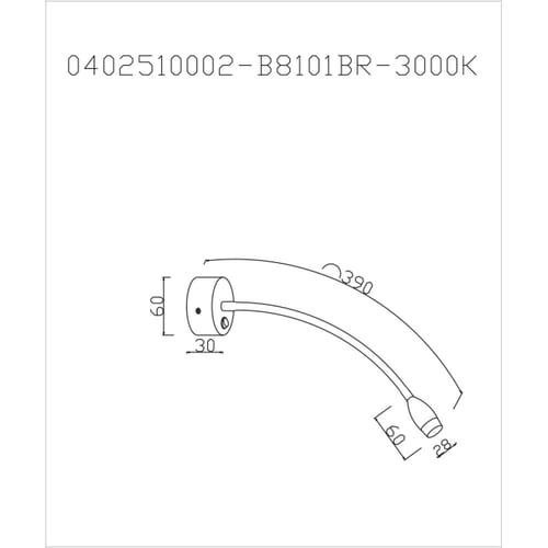 كشاف جداري فنادق بيضاوي 3 وات B8101