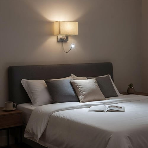 جداري سرير اباجوره مستطيل لمبة E27 8260