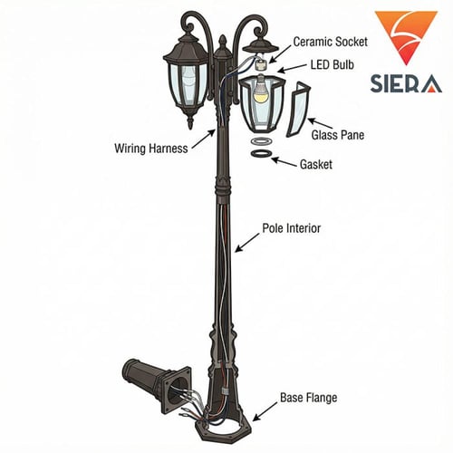 عامود مودرن خارجي SG4616-2-L