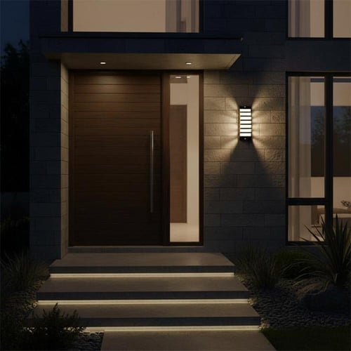 جداري خارجي أسود مقطع ليد ايبستار - B2776