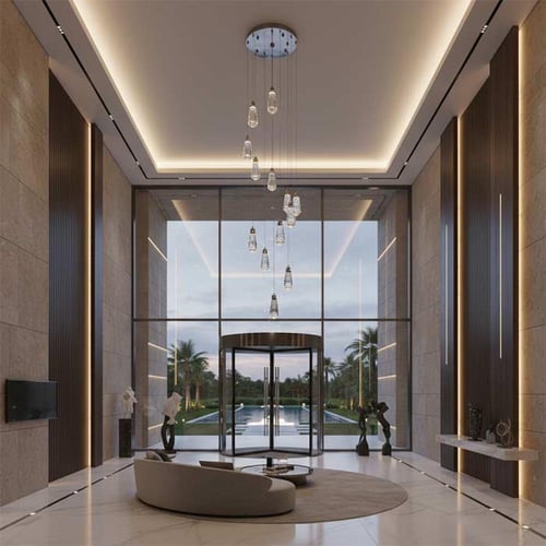 ثريا كارات 13حبة كريستال كروم ليد ورملايت 60 سم TF...