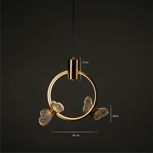 بيبي بترفلاي ذهبي فراشة بعدة مقاسات P61